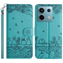 Load image into Gallery viewer, Cat Embossing Pattern Leather Phone Case with Lanyard, For Xiaomi Poco M6 Pro 4G, For Xiaomi Poco C65/Poco M6, For Xiaomi Redmi Note 13 Pro 4G, For Xiaomi Redmi Note 13 4G, For Xiaomi Redmi 13C 4G/5G/13R 5G, For Xiaomi Redmi Note 13 5G                 ...