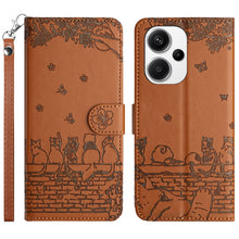 Load image into Gallery viewer, Cat Embossing Pattern Leather Phone Case with Lanyard, For Xiaomi Poco M6 Pro 4G, For Xiaomi Poco C65/Poco M6, For Xiaomi Redmi Note 13 Pro 4G, For Xiaomi Redmi Note 13 4G, For Xiaomi Redmi 13C 4G/5G/13R 5G, For Xiaomi Redmi Note 13 5G                 ...