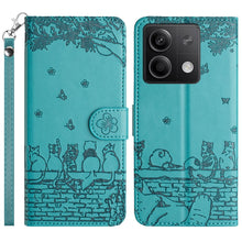 Load image into Gallery viewer, Cat Embossing Pattern Leather Phone Case with Lanyard, For Xiaomi Poco M6 Pro 4G, For Xiaomi Poco C65/Poco M6, For Xiaomi Redmi Note 13 Pro 4G, For Xiaomi Redmi Note 13 4G, For Xiaomi Redmi 13C 4G/5G/13R 5G, For Xiaomi Redmi Note 13 5G                 ...