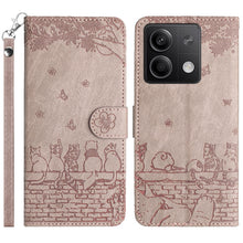 Load image into Gallery viewer, Cat Embossing Pattern Leather Phone Case with Lanyard, For Xiaomi Poco M6 Pro 4G, For Xiaomi Poco C65/Poco M6, For Xiaomi Redmi Note 13 Pro 4G, For Xiaomi Redmi Note 13 4G, For Xiaomi Redmi 13C 4G/5G/13R 5G, For Xiaomi Redmi Note 13 5G                 ...