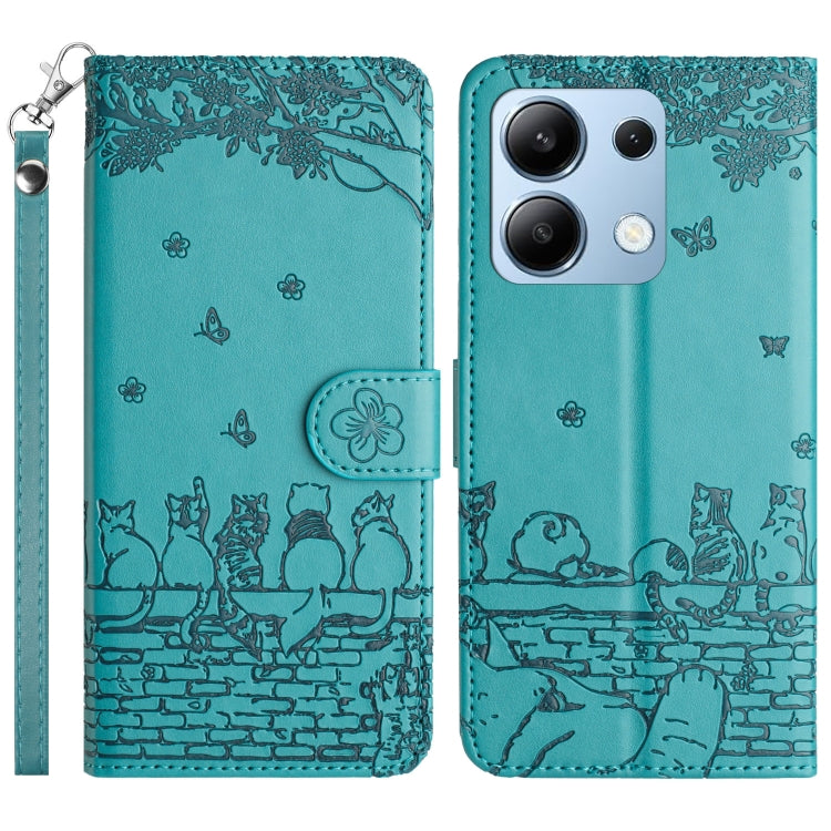 Cat Embossing Pattern Leather Phone Case with Lanyard, For Xiaomi Poco M6 Pro 4G, For Xiaomi Poco C65/Poco M6, For Xiaomi Redmi Note 13 Pro 4G, For Xiaomi Redmi Note 13 4G, For Xiaomi Redmi 13C 4G/5G/13R 5G, For Xiaomi Redmi Note 13 5G                 ...