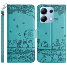 Load image into Gallery viewer, Cat Embossing Pattern Leather Phone Case with Lanyard, For Xiaomi Poco M6 Pro 4G, For Xiaomi Poco C65/Poco M6, For Xiaomi Redmi Note 13 Pro 4G, For Xiaomi Redmi Note 13 4G, For Xiaomi Redmi 13C 4G/5G/13R 5G, For Xiaomi Redmi Note 13 5G                 ...