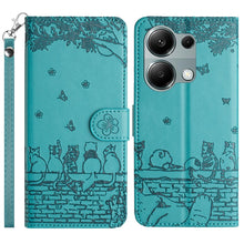 Load image into Gallery viewer, Cat Embossing Pattern Leather Phone Case with Lanyard, For Xiaomi Poco M6 Pro 4G, For Xiaomi Poco C65/Poco M6, For Xiaomi Redmi Note 13 Pro 4G, For Xiaomi Redmi Note 13 4G, For Xiaomi Redmi 13C 4G/5G/13R 5G, For Xiaomi Redmi Note 13 5G                 ...