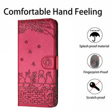 Load image into Gallery viewer, Cat Embossing Pattern Leather Phone Case with Lanyard, For Xiaomi Poco M6 Pro 4G, For Xiaomi Poco C65/Poco M6, For Xiaomi Redmi Note 13 Pro 4G, For Xiaomi Redmi Note 13 4G, For Xiaomi Redmi 13C 4G/5G/13R 5G, For Xiaomi Redmi Note 13 5G                 ...