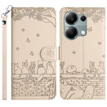 Load image into Gallery viewer, Cat Embossing Pattern Leather Phone Case with Lanyard, For Xiaomi Poco M6 Pro 4G, For Xiaomi Poco C65/Poco M6, For Xiaomi Redmi Note 13 Pro 4G, For Xiaomi Redmi Note 13 4G, For Xiaomi Redmi 13C 4G/5G/13R 5G, For Xiaomi Redmi Note 13 5G                 ...
