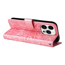 Load image into Gallery viewer, Embossed Sunflower Leather Phone Case, For iPhone 15 Pro Max, For iPhone 15 Pro, For iPhone 15 Plus, For iPhone 15