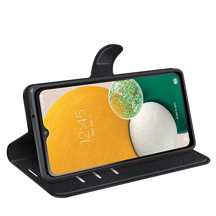 Litchi Texture Horizontal Flip Phone Case with Holder