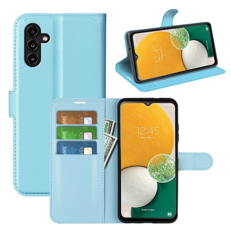 Litchi Texture Horizontal Flip Phone Case with Holder