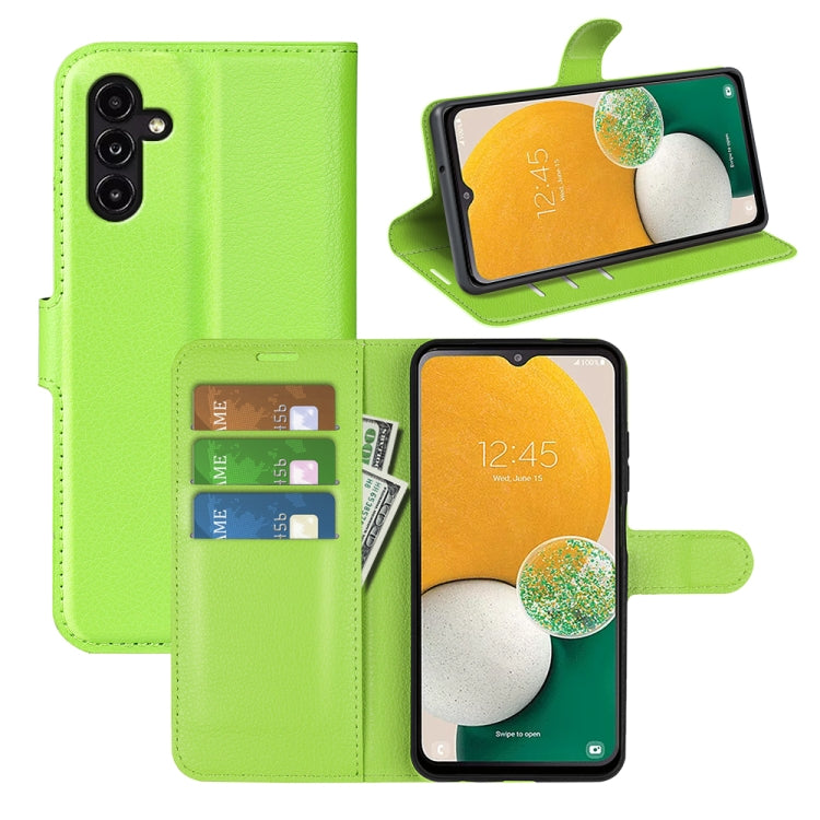 Litchi Texture Horizontal Flip Phone Case with Holder