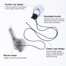 Load image into Gallery viewer, Hanging Door Retractable Cat Teaser Stick Pet Toy