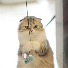 Load image into Gallery viewer, Hanging Door Retractable Cat Teaser Stick Pet Toy