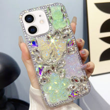 Load image into Gallery viewer, Ice Crystal Bow Knot Full Diamond TPU Phone Case, For iPhone 11