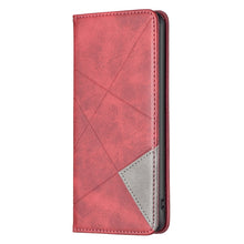 Load image into Gallery viewer, Rhombus Texture Magnetic Leather Phone Case, For iPhone 15 Pro Max, For iPhone 15 Pro, For iPhone 15 Plus, For iPhone 15