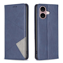 Load image into Gallery viewer, Rhombus Texture Magnetic Leather Phone Case, For iPhone 17 Pro Max, For iPhone 17 Pro, For iPhone 17, For iPhone Air, For iPhone 16 Pro Max, For iPhone 16 Pro, For iPhone 16 Plus, For iPhone 16