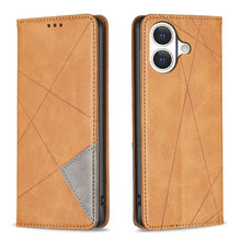 Load image into Gallery viewer, Rhombus Texture Magnetic Leather Phone Case, For iPhone 17 Pro Max, For iPhone 17 Pro, For iPhone 17, For iPhone Air, For iPhone 16 Pro Max, For iPhone 16 Pro, For iPhone 16 Plus, For iPhone 16