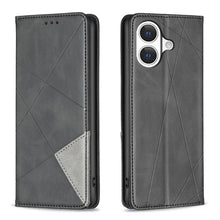 Load image into Gallery viewer, Rhombus Texture Magnetic Leather Phone Case, For iPhone 17 Pro Max, For iPhone 17 Pro, For iPhone 17, For iPhone Air, For iPhone 16 Pro Max, For iPhone 16 Pro, For iPhone 16 Plus, For iPhone 16