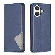 Load image into Gallery viewer, Rhombus Texture Magnetic Leather Phone Case, For iPhone 17 Pro Max, For iPhone 17 Pro, For iPhone 17, For iPhone Air, For iPhone 16 Pro Max, For iPhone 16 Pro, For iPhone 16 Plus, For iPhone 16