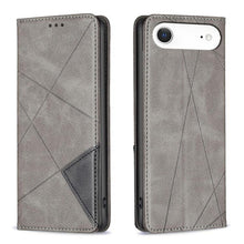 Load image into Gallery viewer, Rhombus Texture Magnetic Leather Phone Case, For iPhone 17 Pro Max, For iPhone 17 Pro, For iPhone 17, For iPhone Air, For iPhone 16 Pro Max, For iPhone 16 Pro, For iPhone 16 Plus, For iPhone 16