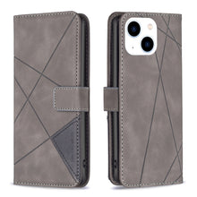Load image into Gallery viewer, Magnetic Buckle Rhombus Texture Leather Phone Case, For iPhone 15 Pro Max, For iPhone 15 Pro, For iPhone 15 Plus, For iPhone 15