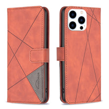 Load image into Gallery viewer, Magnetic Buckle Rhombus Texture Leather Phone Case, For iPhone 18 Pro/17 Pro, For iPhone 18 Pro Max/17 Pro Max, For iPhone 17, For iPhone 17 Air, For iPhone 16 Pro Max, For iPhone 16 Pro, For iPhone 16 Plus, For iPhone 16