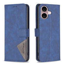 Load image into Gallery viewer, Magnetic Buckle Rhombus Texture Leather Phone Case, For iPhone 18 Pro/17 Pro, For iPhone 18 Pro Max/17 Pro Max, For iPhone 17, For iPhone 17 Air, For iPhone 16 Pro Max, For iPhone 16 Pro, For iPhone 16 Plus, For iPhone 16