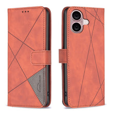 Load image into Gallery viewer, Magnetic Buckle Rhombus Texture Leather Phone Case, For iPhone 18 Pro/17 Pro, For iPhone 18 Pro Max/17 Pro Max, For iPhone 17, For iPhone 17 Air, For iPhone 16 Pro Max, For iPhone 16 Pro, For iPhone 16 Plus, For iPhone 16