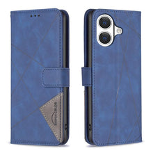 Load image into Gallery viewer, Magnetic Buckle Rhombus Texture Leather Phone Case, For iPhone 18 Pro/17 Pro, For iPhone 18 Pro Max/17 Pro Max, For iPhone 17, For iPhone 17 Air, For iPhone 16 Pro Max, For iPhone 16 Pro, For iPhone 16 Plus, For iPhone 16