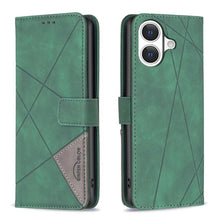 Load image into Gallery viewer, Magnetic Buckle Rhombus Texture Leather Phone Case, For iPhone 18 Pro/17 Pro, For iPhone 18 Pro Max/17 Pro Max, For iPhone 17, For iPhone 17 Air, For iPhone 16 Pro Max, For iPhone 16 Pro, For iPhone 16 Plus, For iPhone 16
