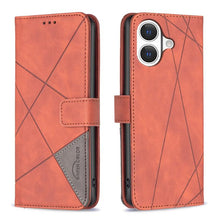 Load image into Gallery viewer, Magnetic Buckle Rhombus Texture Leather Phone Case, For iPhone 18 Pro/17 Pro, For iPhone 18 Pro Max/17 Pro Max, For iPhone 17, For iPhone 17 Air, For iPhone 16 Pro Max, For iPhone 16 Pro, For iPhone 16 Plus, For iPhone 16