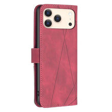 Load image into Gallery viewer, Magnetic Buckle Rhombus Texture Leather Phone Case, For iPhone 18 Pro/17 Pro, For iPhone 18 Pro Max/17 Pro Max, For iPhone 17, For iPhone 17 Air, For iPhone 16 Pro Max, For iPhone 16 Pro, For iPhone 16 Plus, For iPhone 16