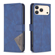 Load image into Gallery viewer, Magnetic Buckle Rhombus Texture Leather Phone Case, For iPhone 18 Pro/17 Pro, For iPhone 18 Pro Max/17 Pro Max, For iPhone 17, For iPhone 17 Air, For iPhone 16 Pro Max, For iPhone 16 Pro, For iPhone 16 Plus, For iPhone 16