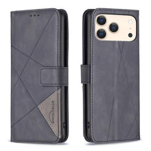 Load image into Gallery viewer, Magnetic Buckle Rhombus Texture Leather Phone Case, For iPhone 18 Pro/17 Pro, For iPhone 18 Pro Max/17 Pro Max, For iPhone 17, For iPhone 17 Air, For iPhone 16 Pro Max, For iPhone 16 Pro, For iPhone 16 Plus, For iPhone 16