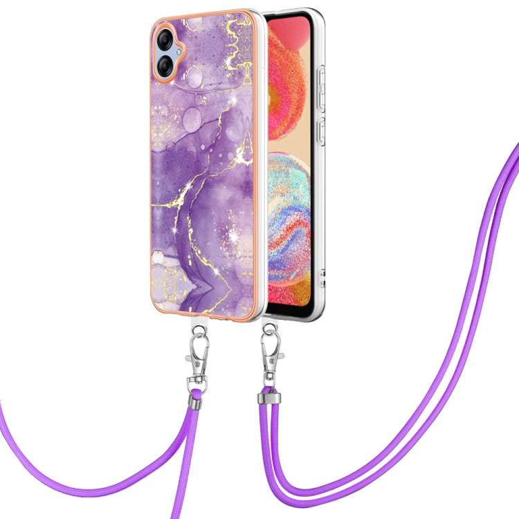 Electroplating Marble Dual-side IMD Phone Case with Lanyard