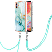 Load image into Gallery viewer, Electroplating Marble Dual-side IMD Phone Case with Lanyard