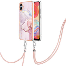 Load image into Gallery viewer, Electroplating Marble Dual-side IMD Phone Case with Lanyard