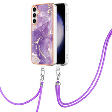 Load image into Gallery viewer, Electroplating Marble Dual-side IMD Phone Case with Lanyard