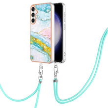 Load image into Gallery viewer, Electroplating Marble Dual-side IMD Phone Case with Lanyard
