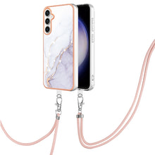 Load image into Gallery viewer, Electroplating Marble Dual-side IMD Phone Case with Lanyard