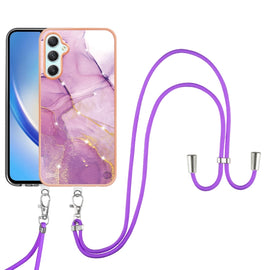 Electroplating Marble Dual-side IMD Phone Case with Lanyard