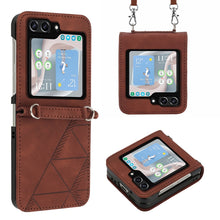 Load image into Gallery viewer, Crossbody 3D Embossed Flip Leather Phone Case