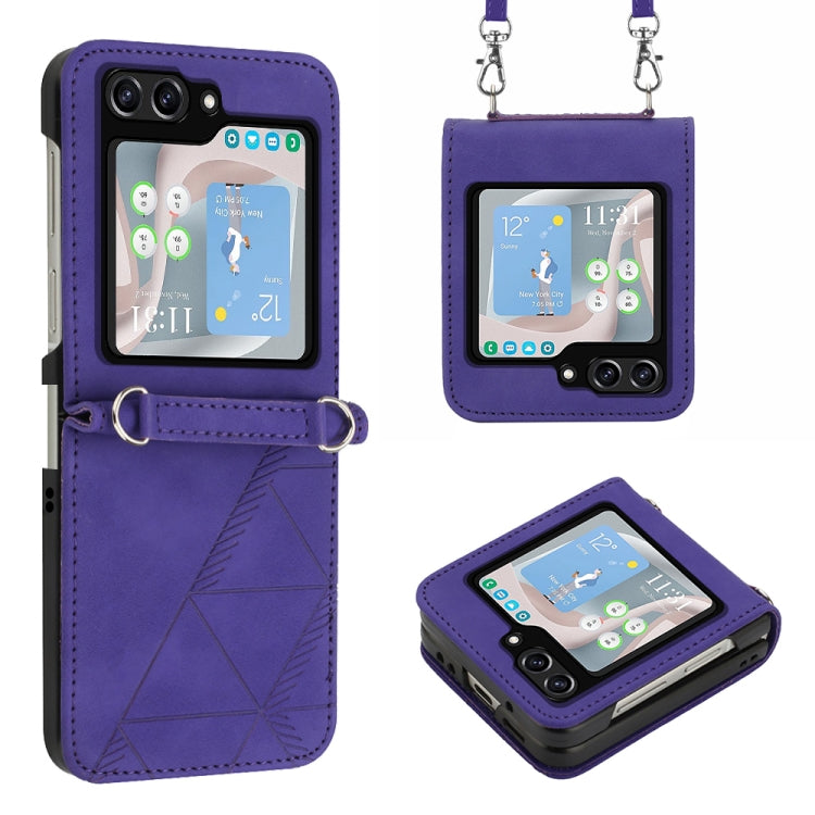 Crossbody 3D Embossed Flip Leather Phone Case