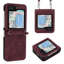 Load image into Gallery viewer, Crossbody 3D Embossed Flip Leather Phone Case