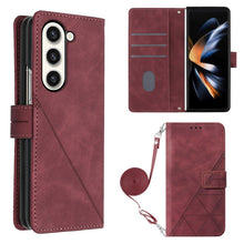 Load image into Gallery viewer, Crossbody 3D Embossed Flip Leather Phone Case, For Samsung Galaxy A15, For Samsung Galaxy Z Fold5 5G, For Samsung Galaxy A25 5G / A24, For Samsung Galaxy S23 FE 5G, For Samsung Galaxy A05, For Samsung Galaxy Z Flip5 5G, For Samsung Galaxy A05s