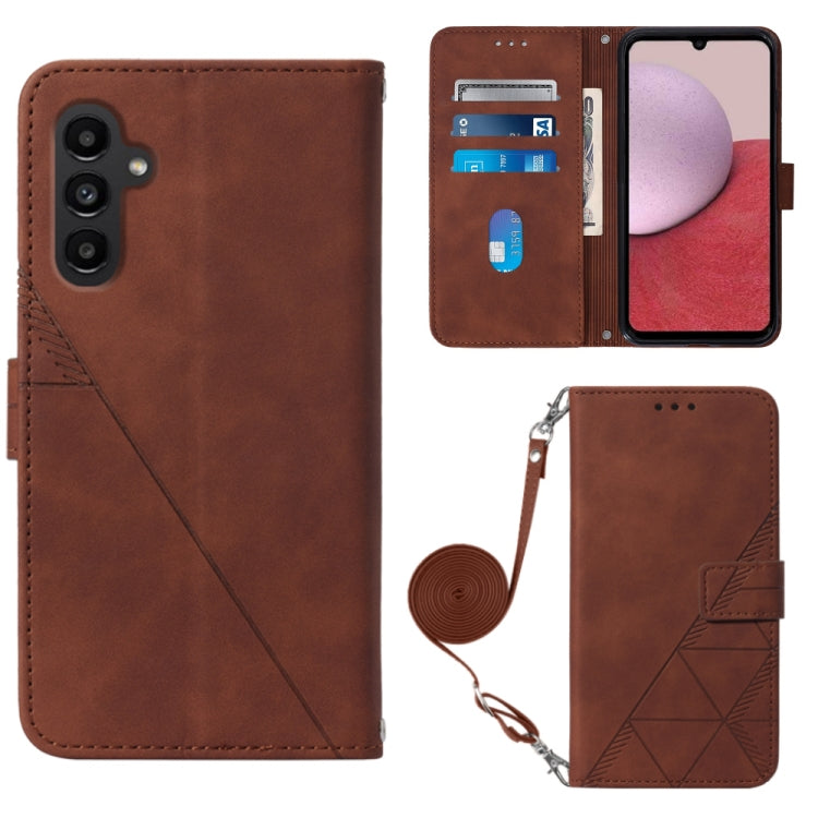 Crossbody 3D Embossed Flip Leather Phone Case, For Samsung Galaxy Z Fold5 5G, For Samsung Galaxy A25 5G / A24, For Samsung Galaxy A15, For Samsung Galaxy S23 FE 5G, For Samsung Galaxy A05, For Samsung Galaxy Z Flip5 5G, For Samsung Galaxy A05s