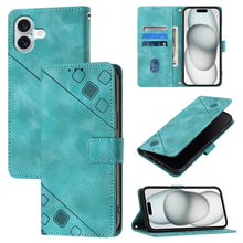 Load image into Gallery viewer, Skin-feel Embossed Leather Phone Case, For iPhone 17 Pro Max, For iPhone 17 Pro, For iPhone 17, For iPhone Air, For iPhone SE 2024, For iPhone 16 Pro Max, For iPhone 16 Pro, For iPhone 16 Plus