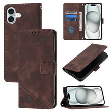 Load image into Gallery viewer, Skin-feel Embossed Leather Phone Case, For iPhone 17 Pro Max, For iPhone 17 Pro, For iPhone 17, For iPhone Air, For iPhone SE 2024, For iPhone 16 Pro Max, For iPhone 16 Pro, For iPhone 16 Plus