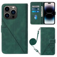 Load image into Gallery viewer, Crossbody 3D Embossed Flip Leather Phone Case, For iPhone 16, For iPhone 15 Pro Max, For iPhone 15 Pro, For iPhone 15 Plus, For iPhone 15, For iPod Touch 7 / 6 / 5