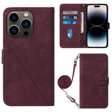 Load image into Gallery viewer, Crossbody 3D Embossed Flip Leather Phone Case, For iPhone 16, For iPhone 15 Pro Max, For iPhone 15 Pro, For iPhone 15 Plus, For iPhone 15, For iPod Touch 7 / 6 / 5