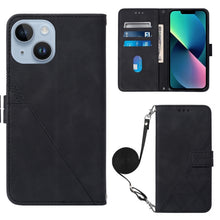 Load image into Gallery viewer, Crossbody 3D Embossed Flip Leather Phone Case, For iPhone 16, For iPhone 15 Pro Max, For iPhone 15 Pro, For iPhone 15 Plus, For iPhone 15, For iPod Touch 7 / 6 / 5