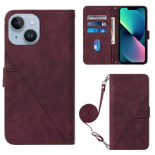 Load image into Gallery viewer, Crossbody 3D Embossed Flip Leather Phone Case, For iPhone 16, For iPhone 15 Pro Max, For iPhone 15 Pro, For iPhone 15 Plus, For iPhone 15, For iPod Touch 7 / 6 / 5